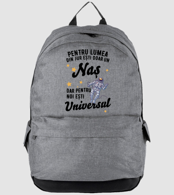 Pentru lumea din jur ești doar o naș, dar pentru noi ești întreaga lume 02 (2) model gri pe tricou