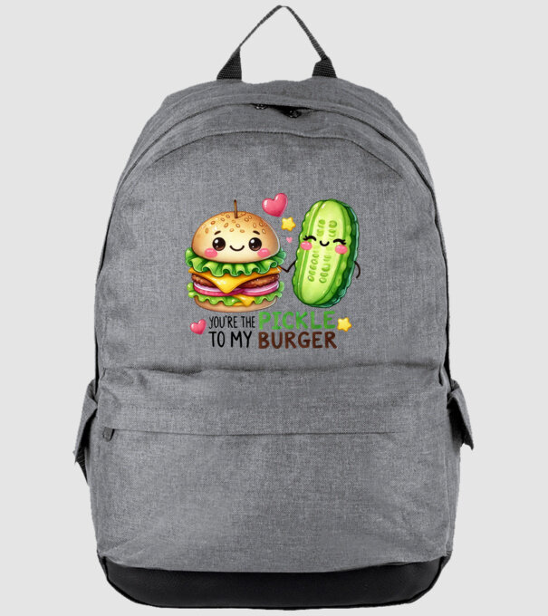 Pickle to my Burger model gri pe tricou