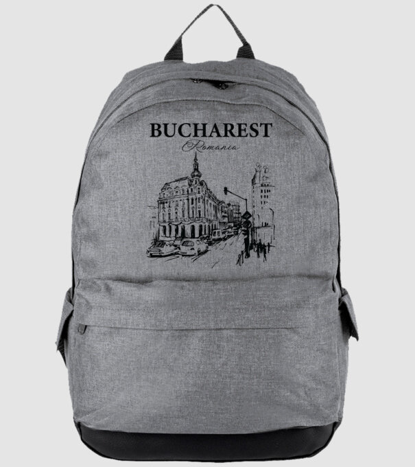 România Bucharest vintage model gri pe tricou