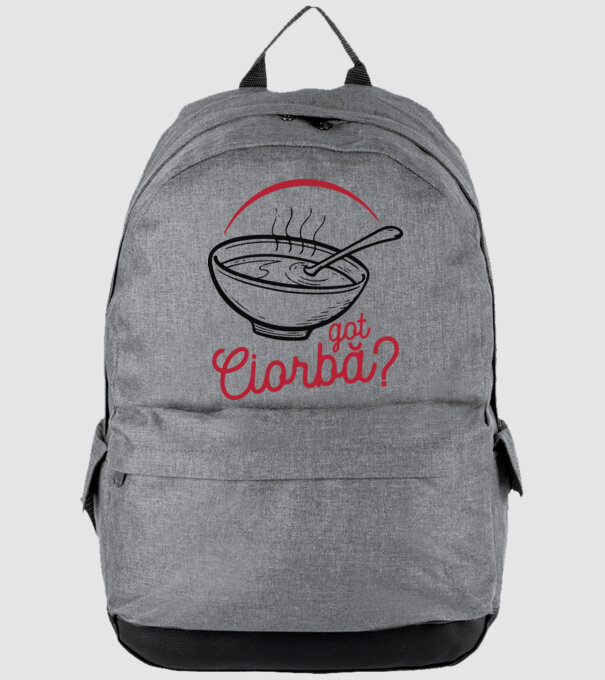 România Got ciorbă model gri pe tricou
