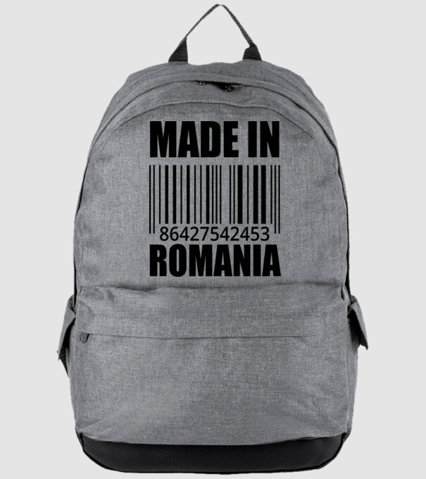 România made in model gri pe tricou