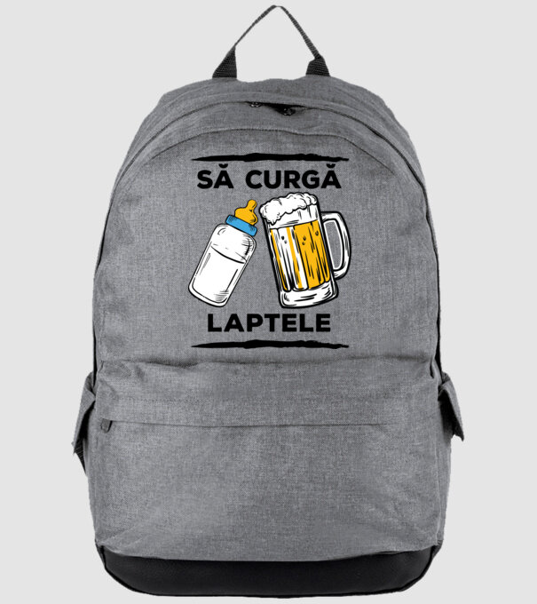 să curgă laptele! model gri pe tricou