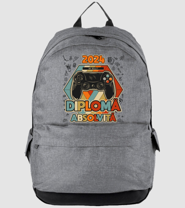 școala generală diplomă model gri pe tricou