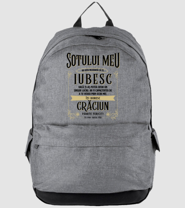 Soțului meu model gri pe tricou