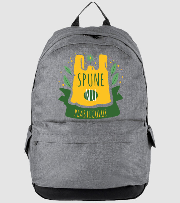 spune nu plasticului model gri pe tricou