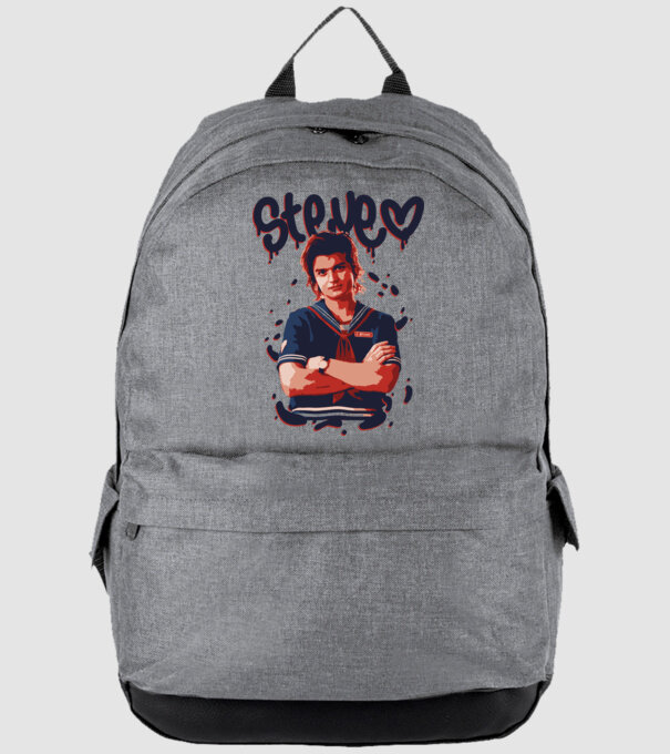 steve stranger things model gri pe tricou