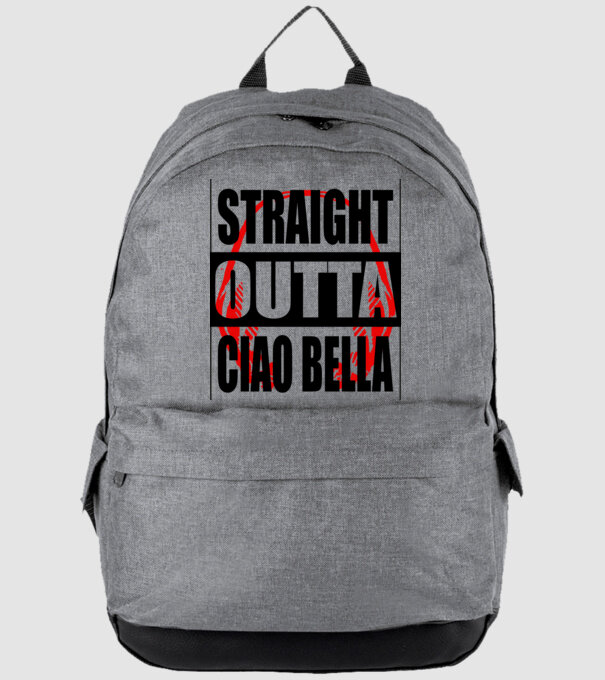 straight outta bella ciao model gri pe tricou