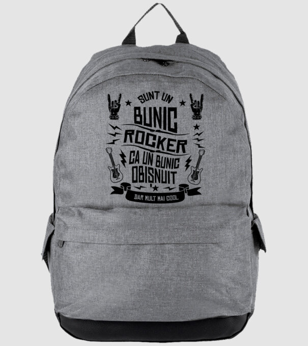 Sunt un bunic rocker, ca un bunic obișnuit, dar mult mai cool model gri pe tricou