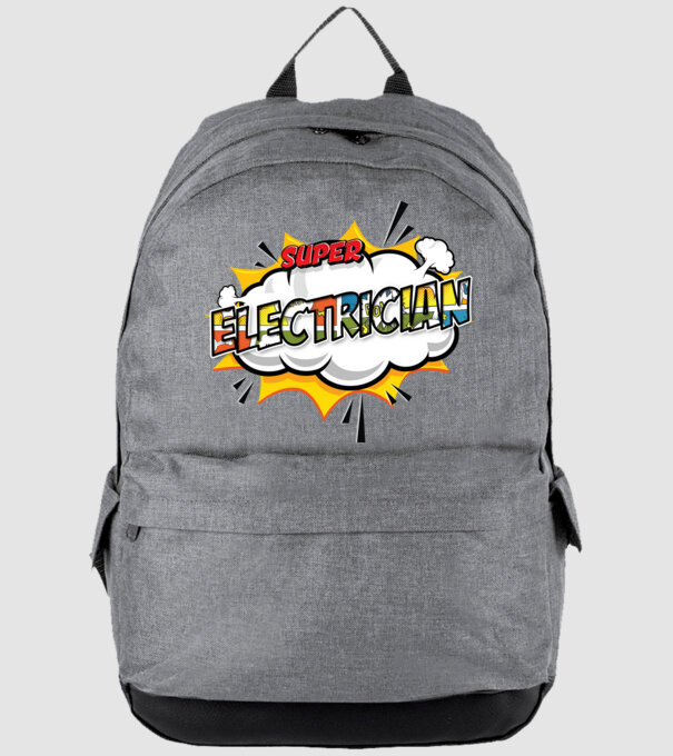 Super Electrician model gri pe tricou