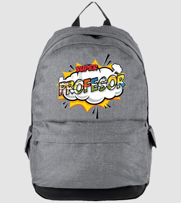 Super Profesor model gri pe tricou