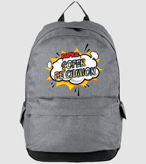 Super Șofer de camion model gri pe tricou