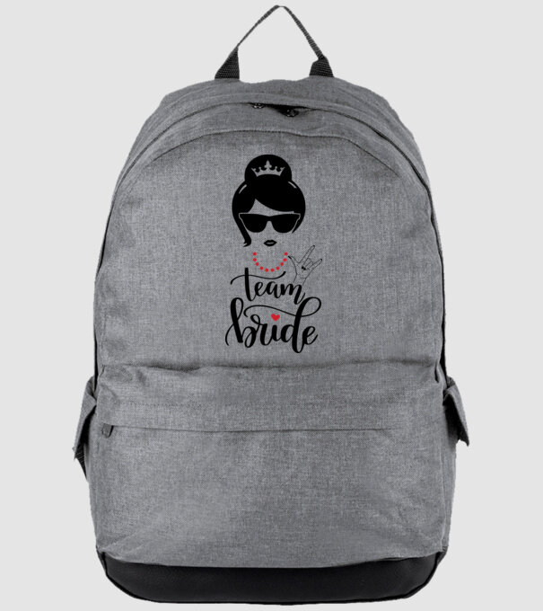 Team Cool Bride model gri pe tricou
