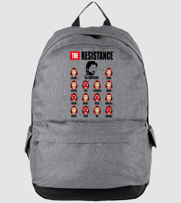 the resistance la casa de papel white model gri pe tricou