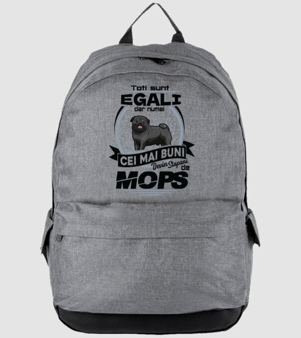 Toți sunt egali, dar numai cei mai buni devin stăpâni de mops model gri pe tricou