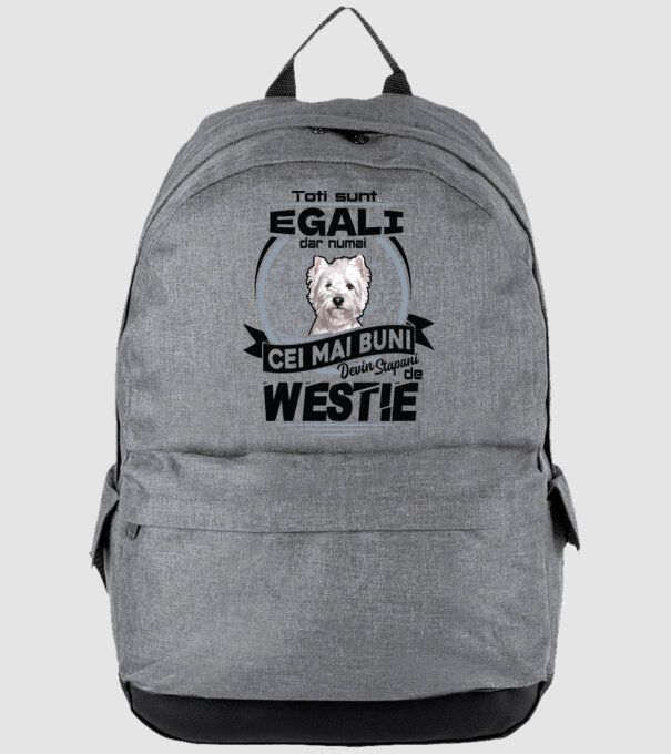 Toți sunt egali, dar numai cei mai buni devin stăpâni de westie model gri pe tricou
