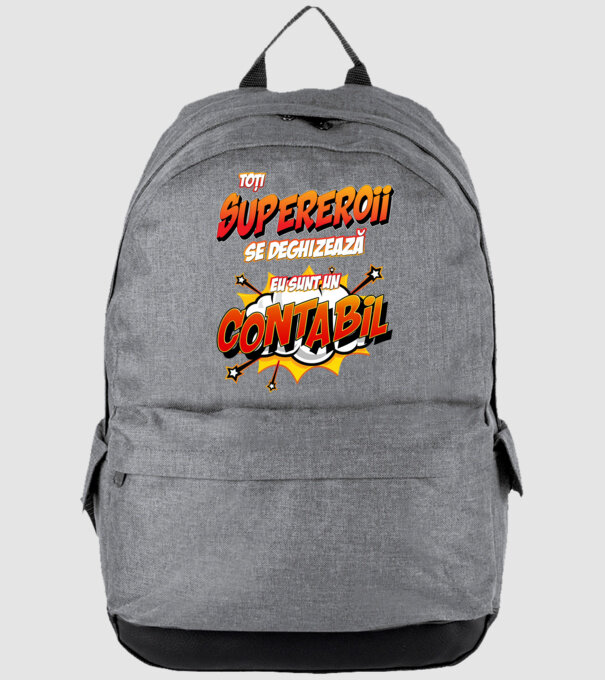 Toți supereroii se deghizează, eu sunt un contabil model gri pe tricou