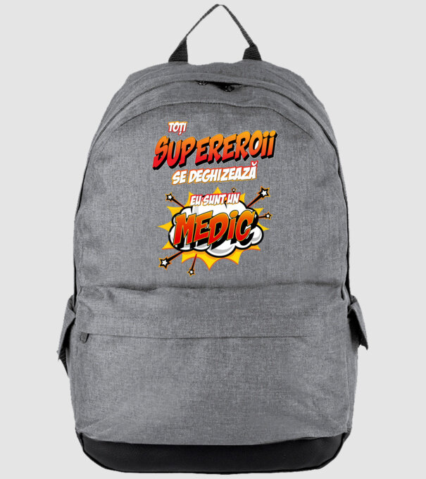 Toți supereroii se deghizează, eu sunt un medic model gri pe tricou