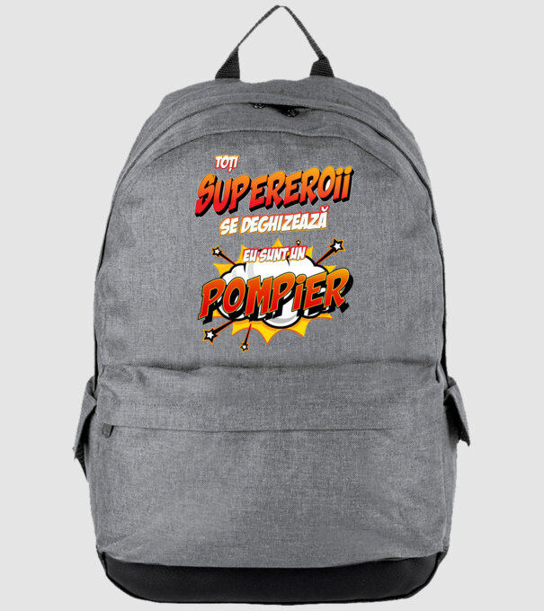 Toți supereroii se deghizează, eu sunt un pompier model gri pe tricou