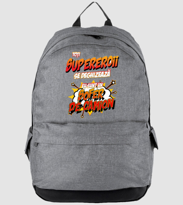 Toți supereroii se deghizează, eu sunt un șofer de camion model gri pe tricou