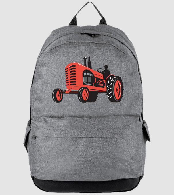TRACTOR model gri pe tricou