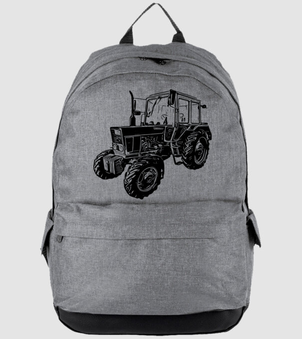TRACTOR model gri pe tricou