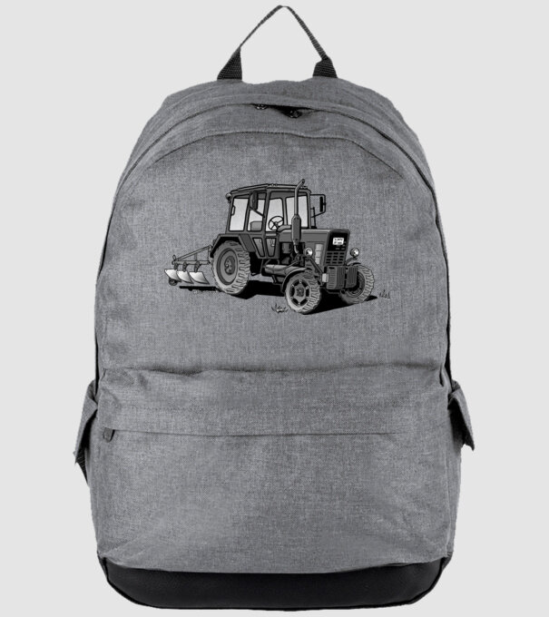 TRACTOR model gri pe tricou