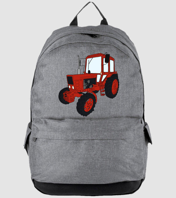 TRACTOR model gri pe tricou