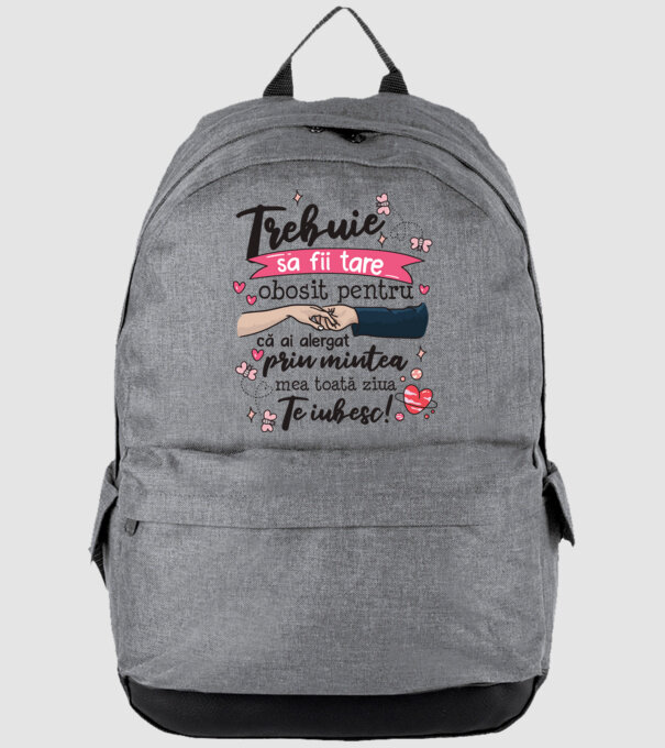Trebuie sa fii tare obosită pentru  model gri pe tricou