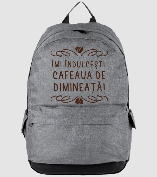 Valentine îmi îndulcești cafeaua de dimineață model gri pe tricou