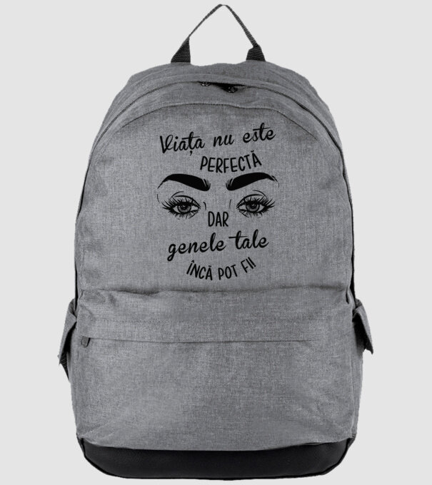 Viața nu este perfectă, dar genele tale încă pot fi! model gri pe tricou