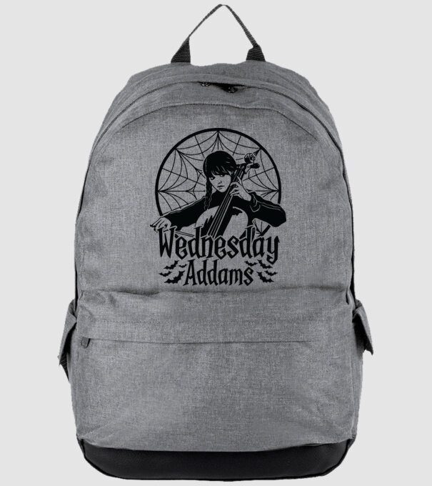 Wednesday Window model gri pe tricou