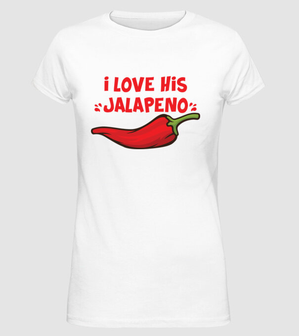 Couple JALAPENO model alb pe tricou