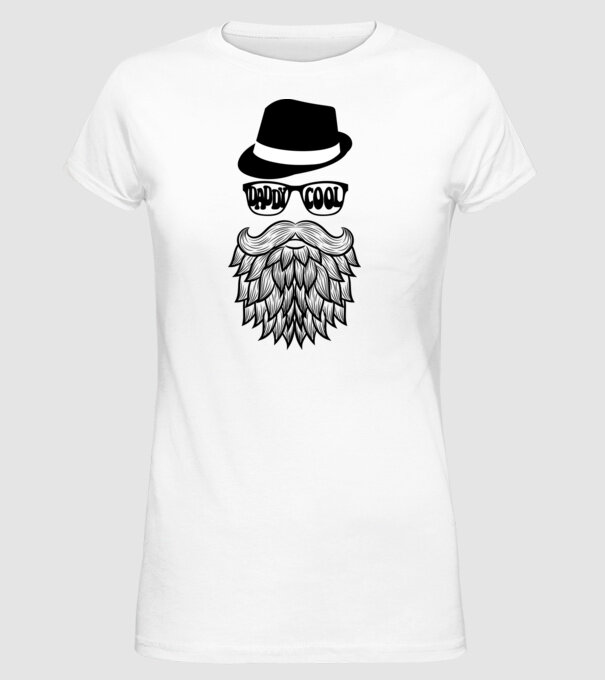 Daddy Cool model alb pe tricou