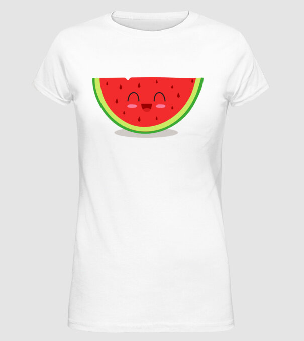 Pepene model alb pe tricou