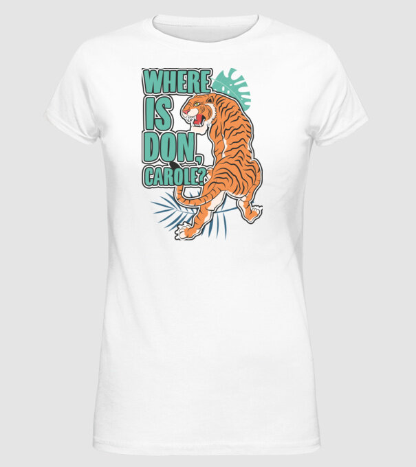 DonCarole model alb pe tricou