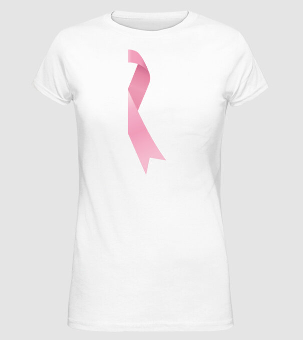 Panglică mare model alb pe tricou