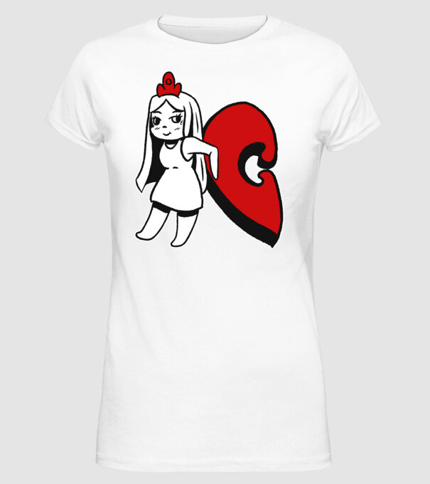 Pereche Puzzle fetiță model alb pe tricou