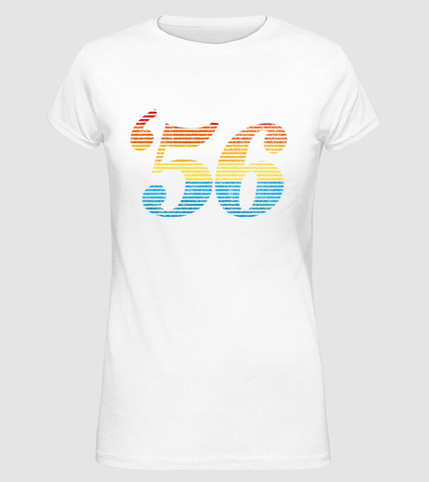 Retro Birthday 1956 model alb pe tricou