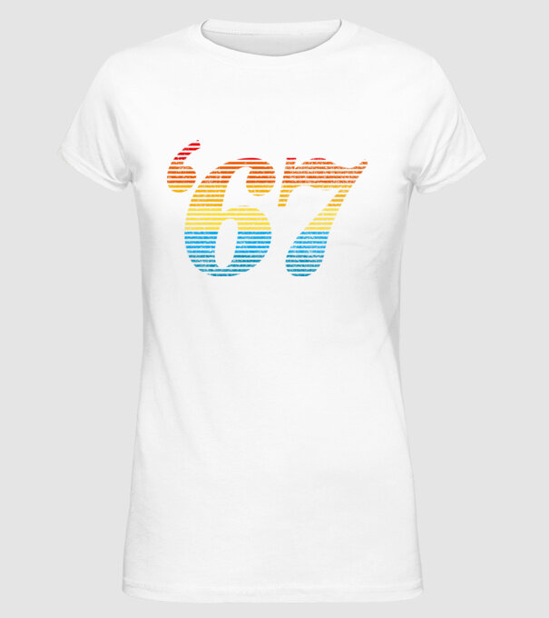 Retro Birthday 1967 model alb pe tricou