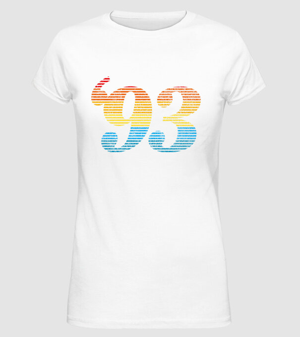 Retro Birthday 1993 model alb pe tricou