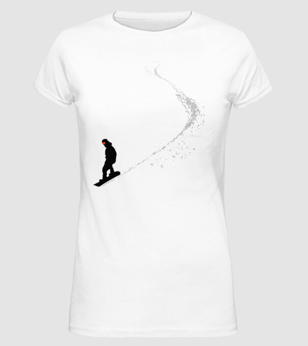Slope Pantă model alb pe tricou