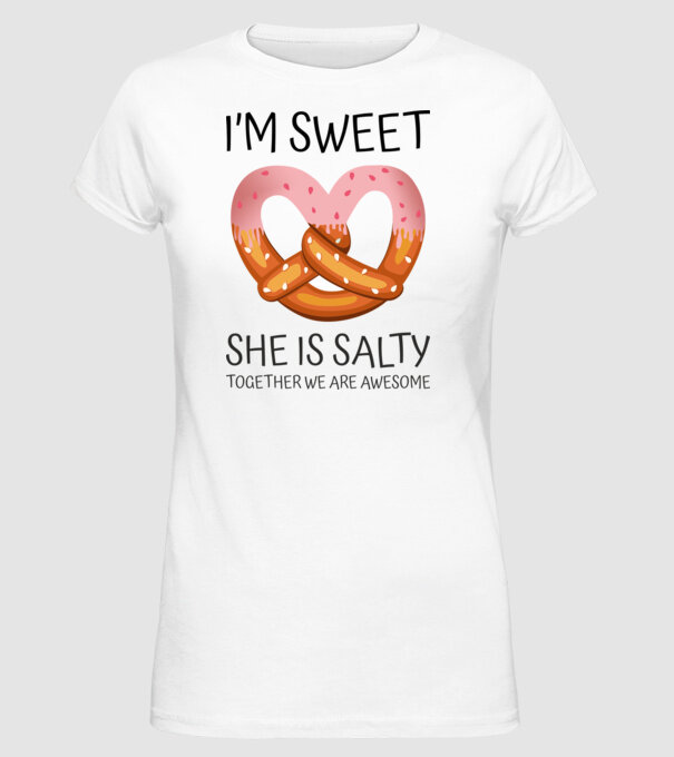 Sweet Friend model alb pe tricou