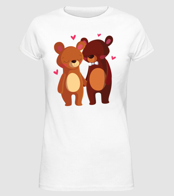 URȘI ÎNDRĂGOSTIȚI 2 model alb pe tricou