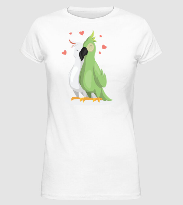 LENEȘI ÎNDRĂGOSTIȚI model alb pe tricou