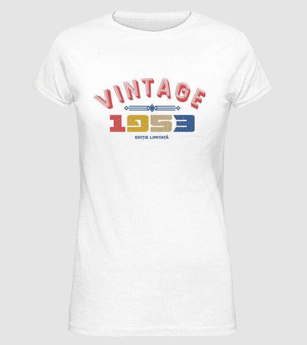 1953 Ediție limitată model alb pe tricou