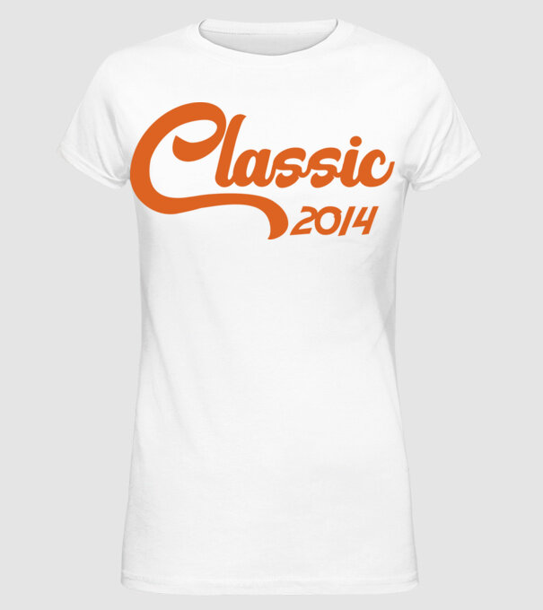 2014 Classic model alb pe tricou