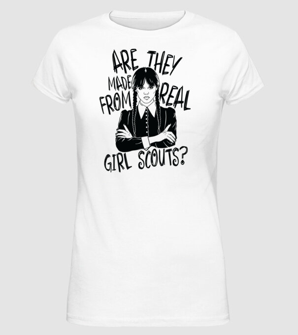 Are the made from real girl scouts model alb pe tricou