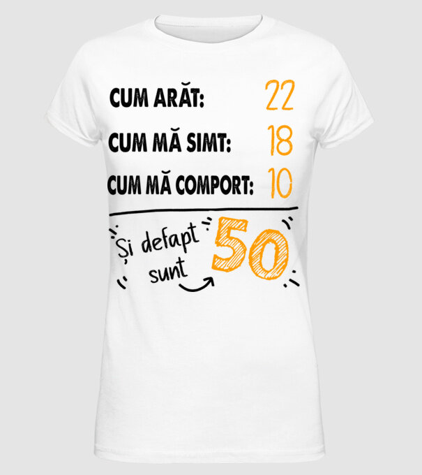 Aspect, senzație, comportament 50 Alb model alb pe tricou