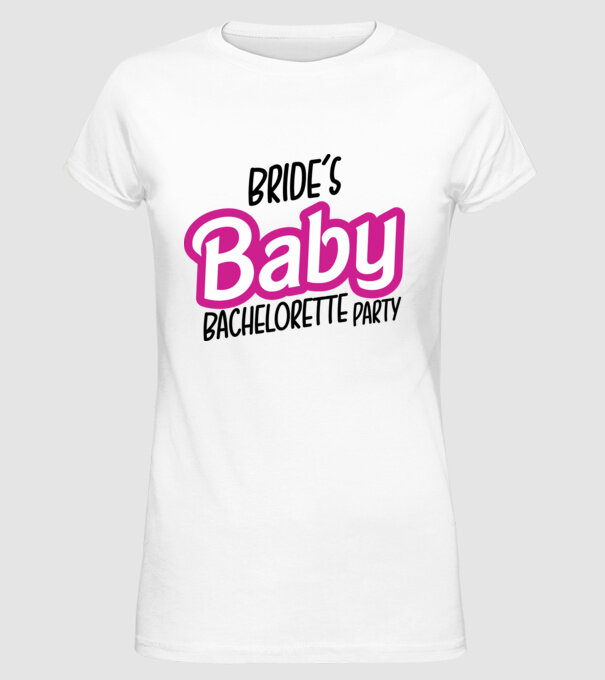 Bride Barbies baby model alb pe tricou