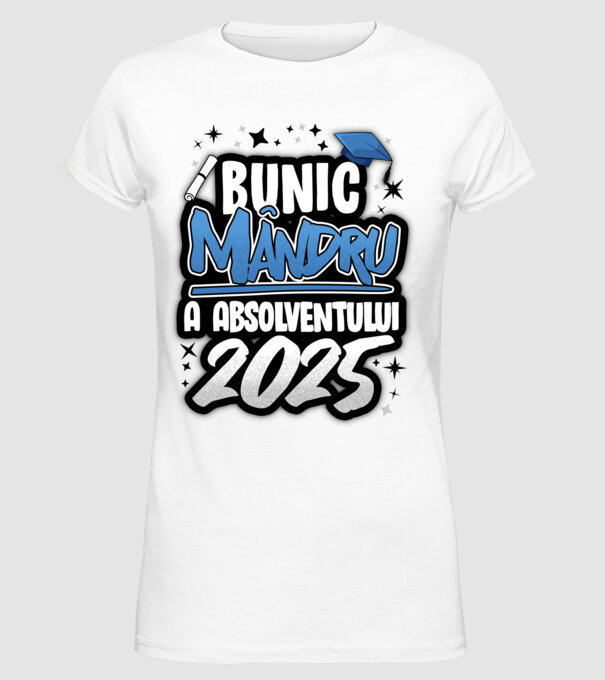 Bunic MÂNDRU a absolventului model alb pe tricou